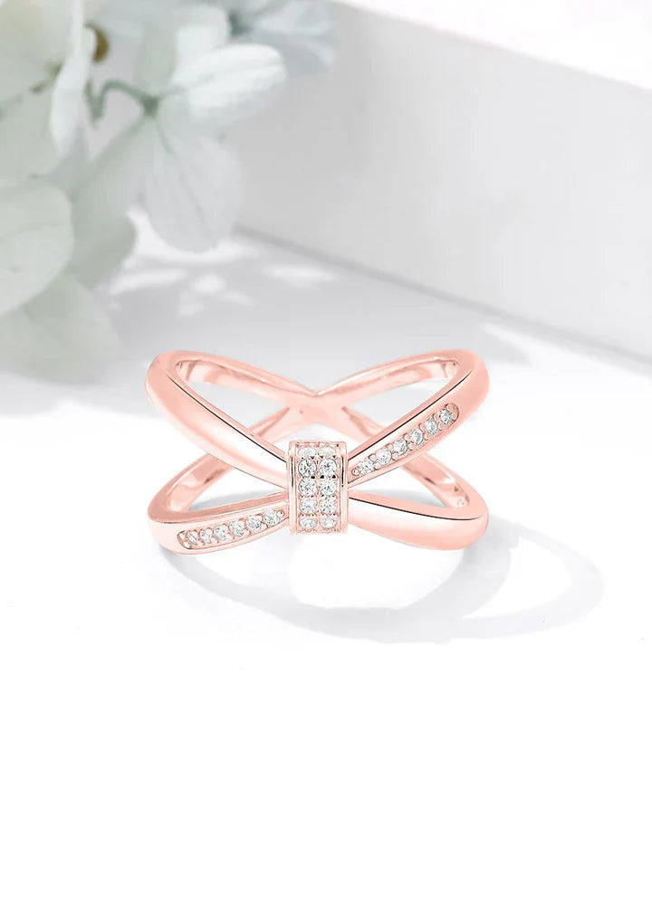 Swarovski Zircon Crossover Ring