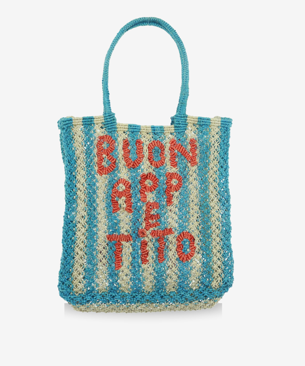Lottie Buon Appetito Sky Jute Bag