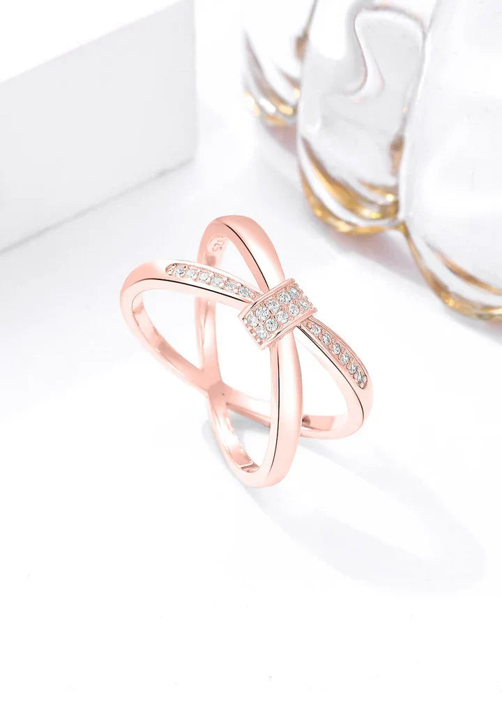 Swarovski Zircon Crossover Ring