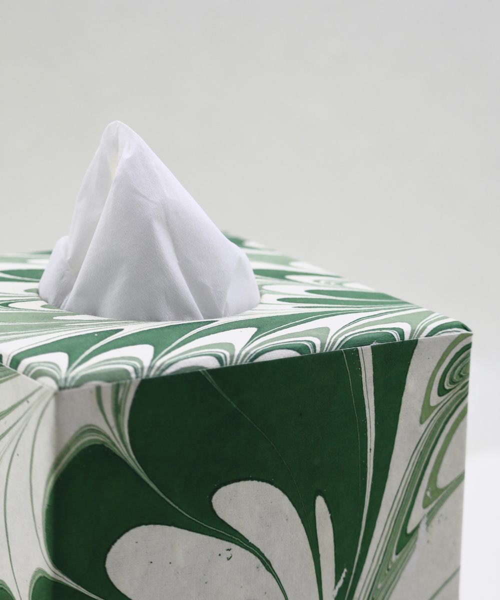Signature Tissue Box - Green