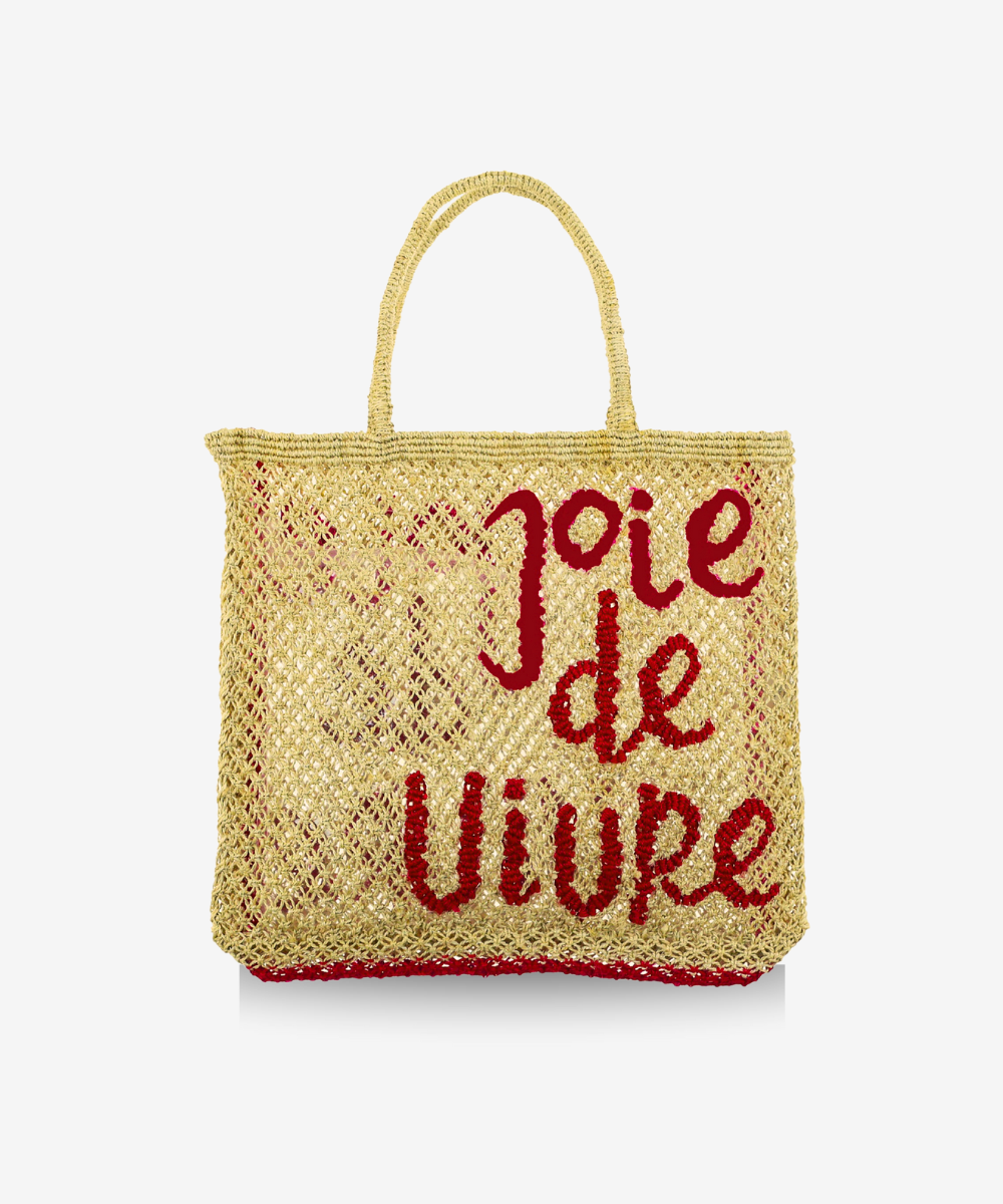 Joie de Vivre Jute Bag - Large