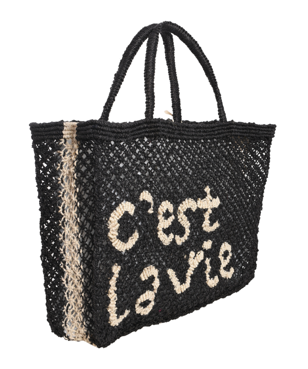 C'est La Vie Jute Bag Black