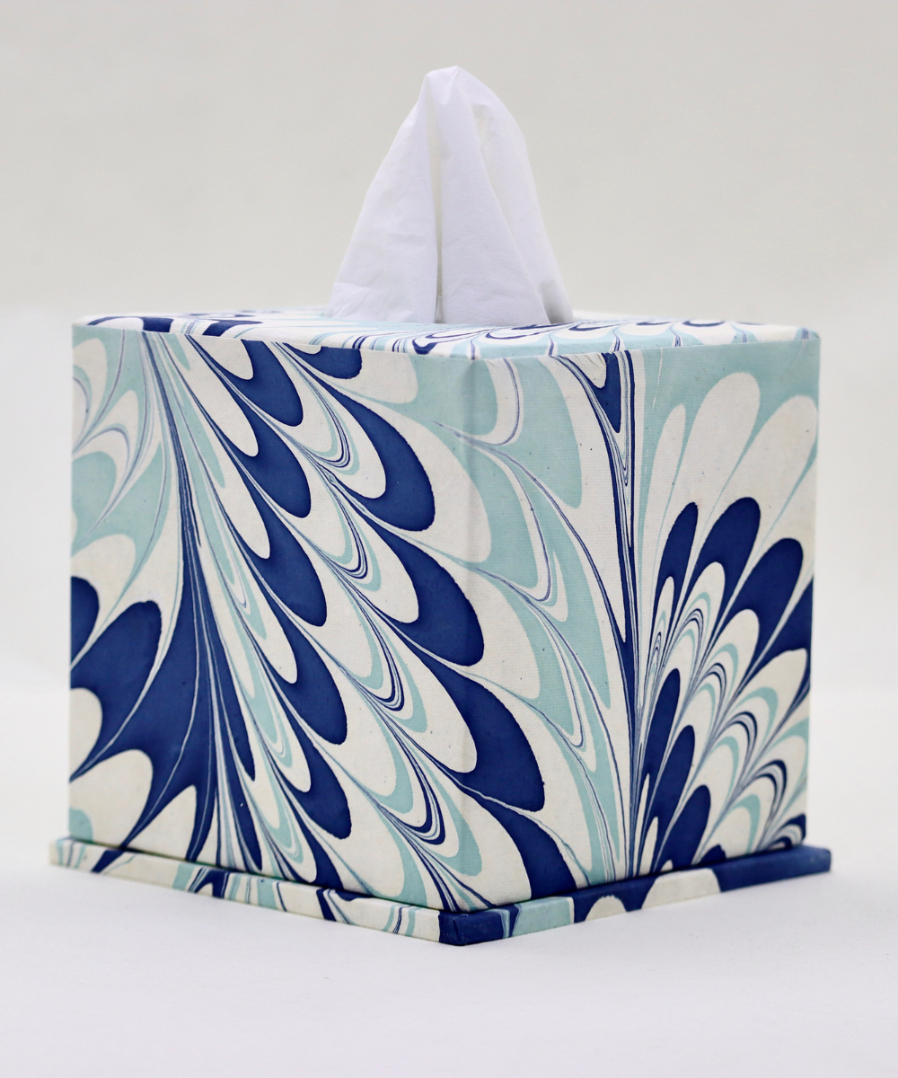 Signature Tissue Box - Blue
