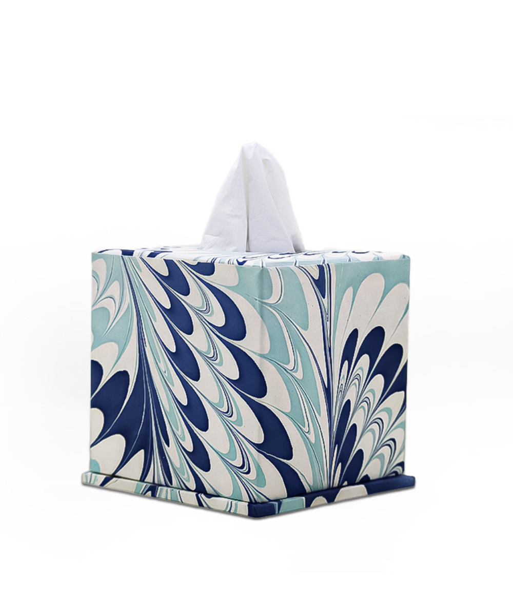 Signature Tissue Box - Blue