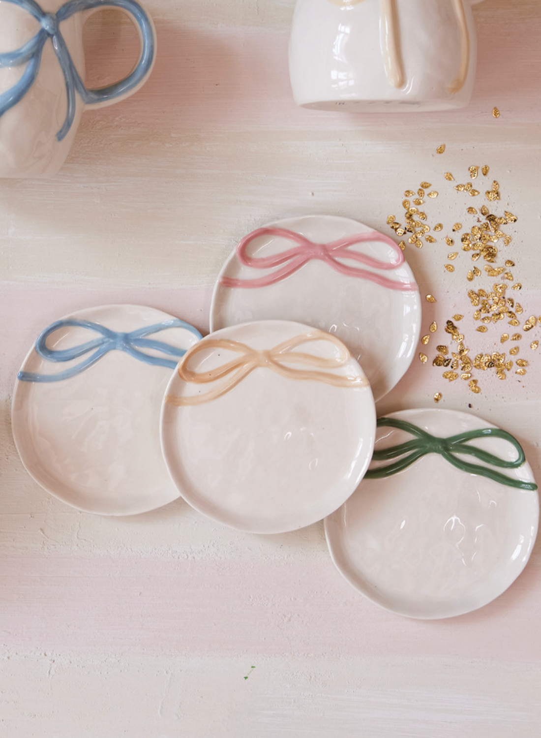 Stoneware Trinket Dish with Bow