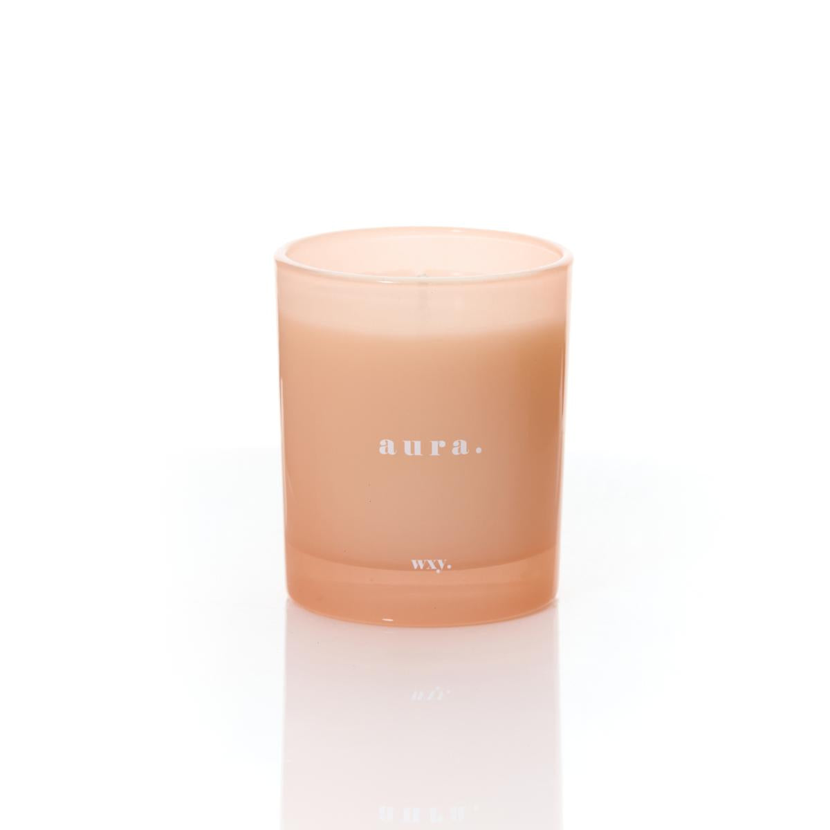 Wxy. Classic Aura Candle - White Woods and Amber Down