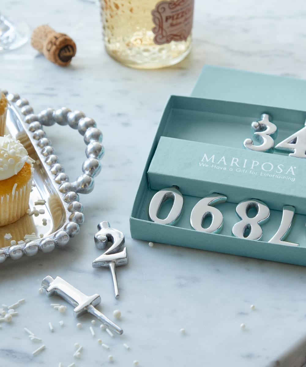 Number Candle Holder Set
