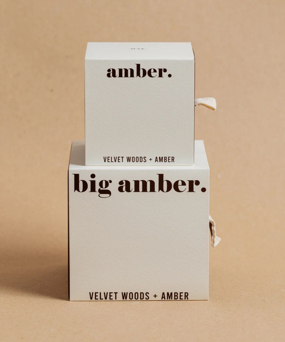 Wxy. Amber Bergamot Oil & Bamboo Candle