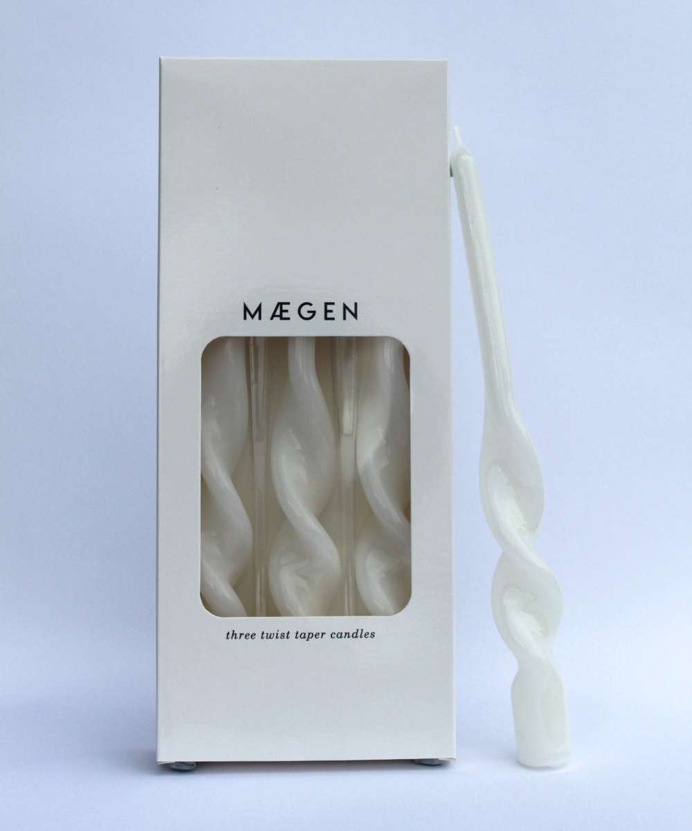 MÆGEN Twisted Taper Candle (pack of 3)
