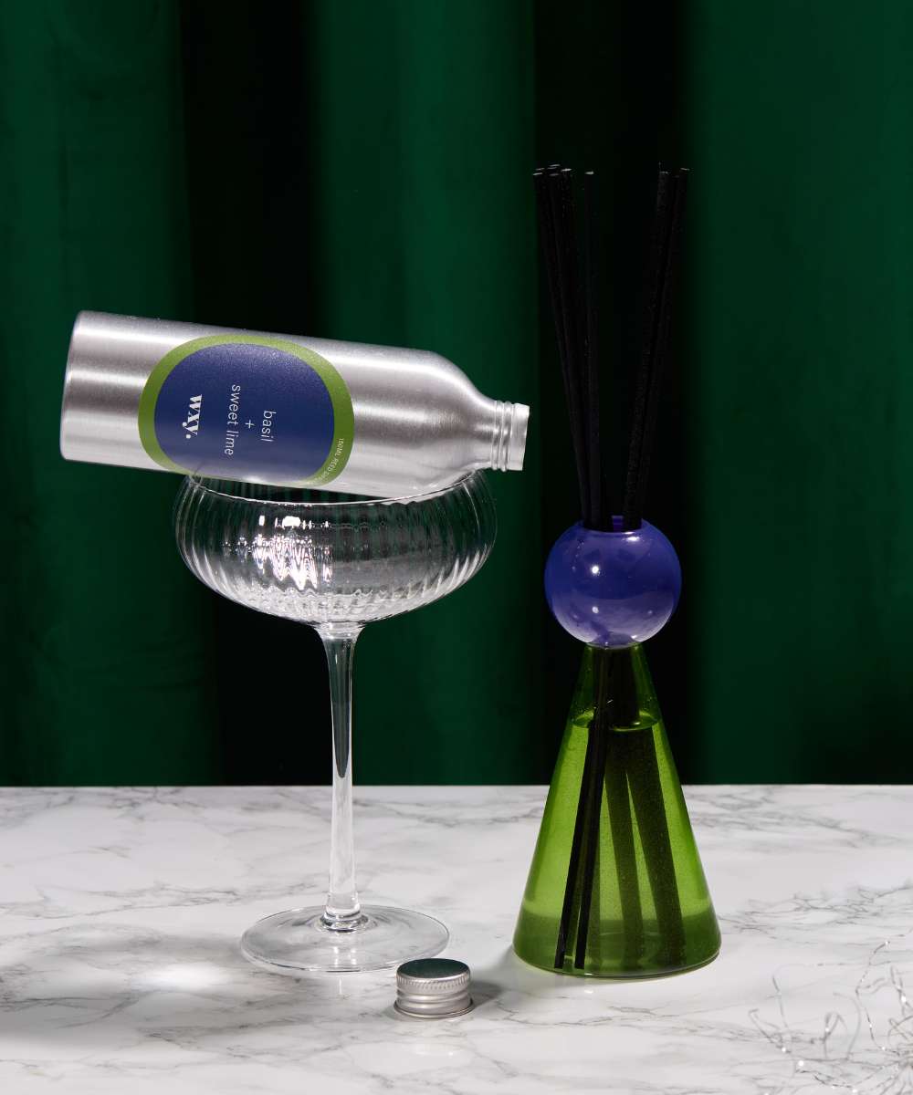 Wxy. Fresh Basil & Sweet Lime Disco Reed Diffuser