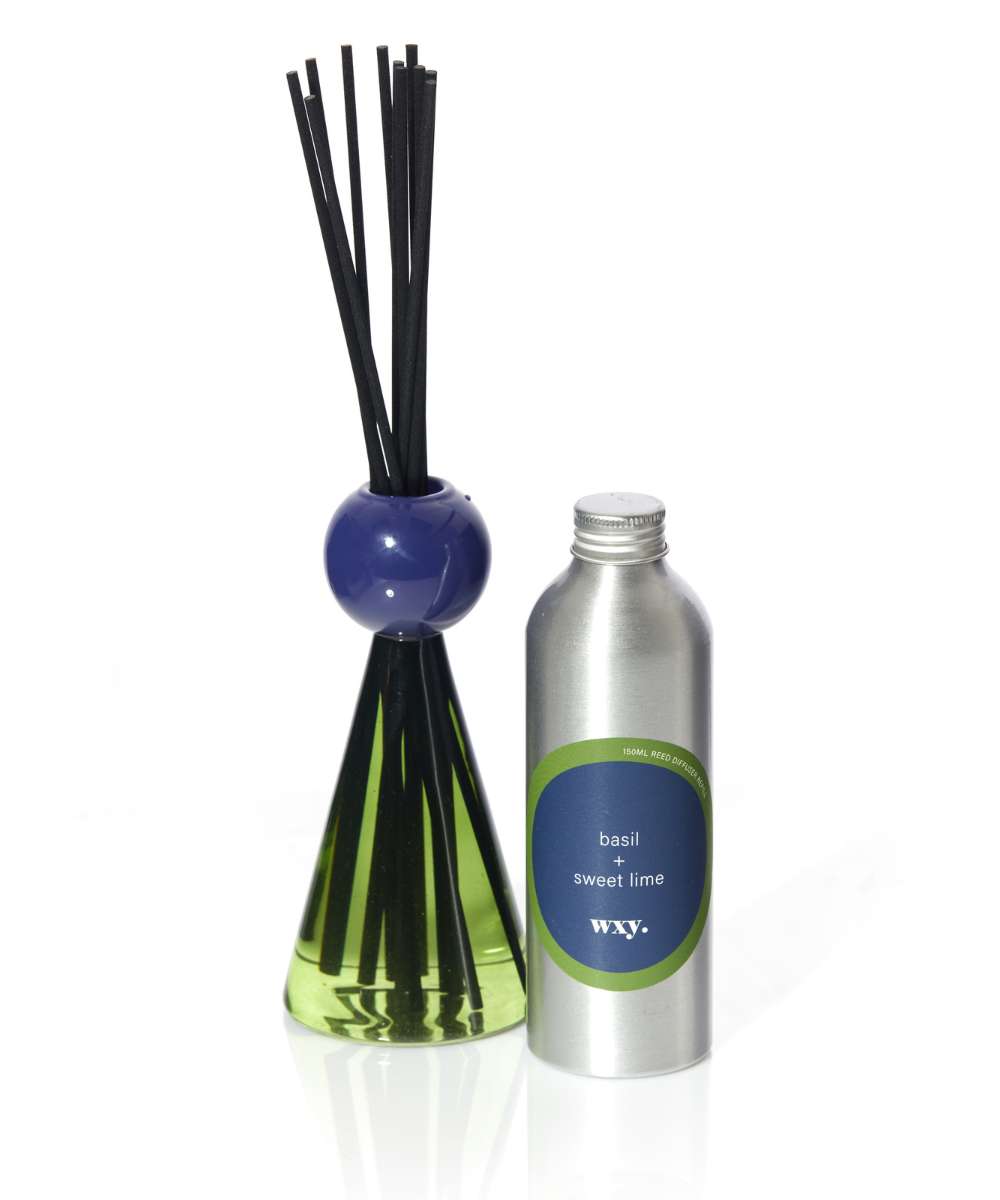 Wxy. Fresh Basil & Sweet Lime Disco Reed Diffuser