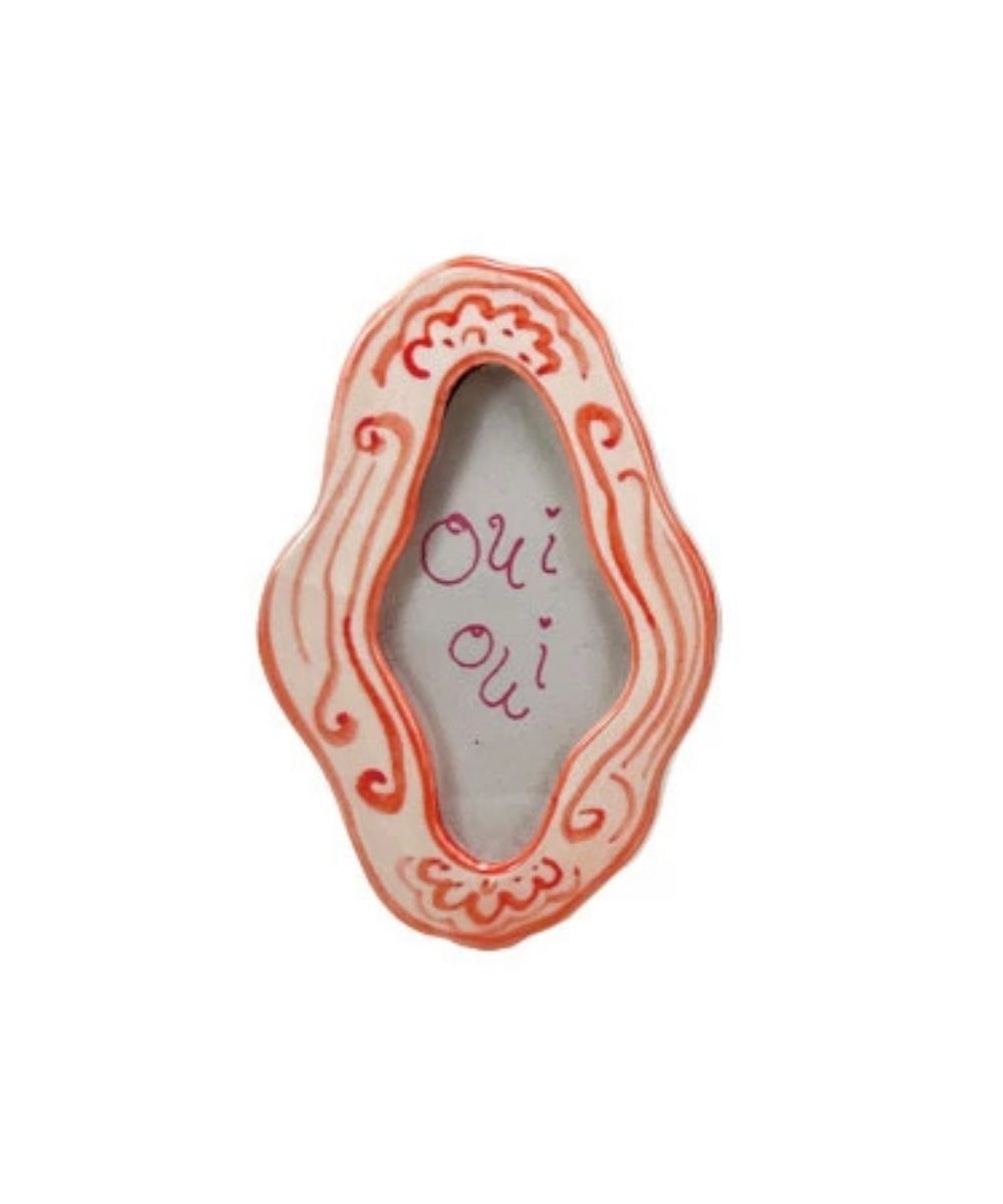 Hand-Painted Mini Photo Frame Magnets with text