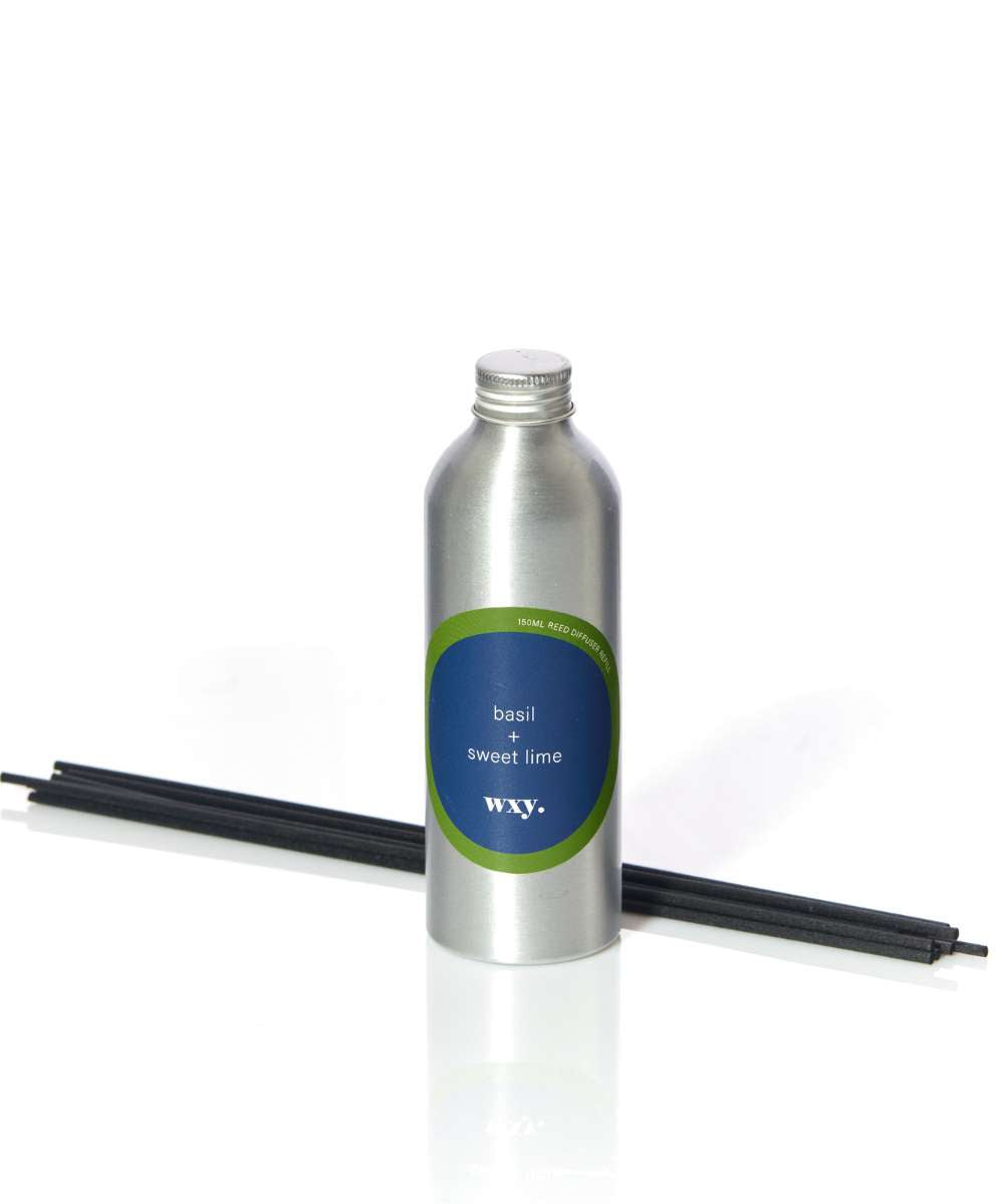 Wxy. Fresh Basil & Sweet Lime Disco Reed Diffuser