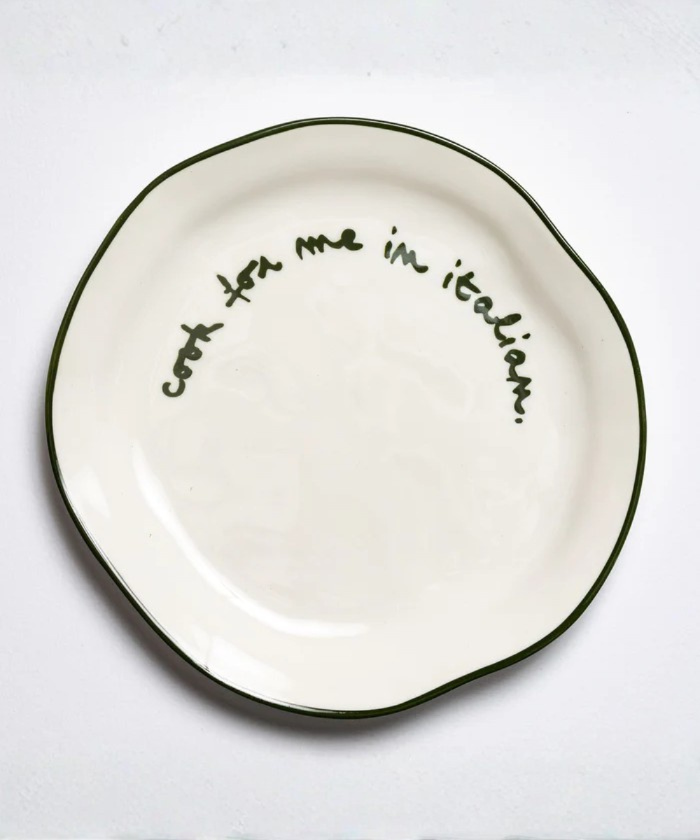 MÆGEN Statement Plate - Cook me in italian