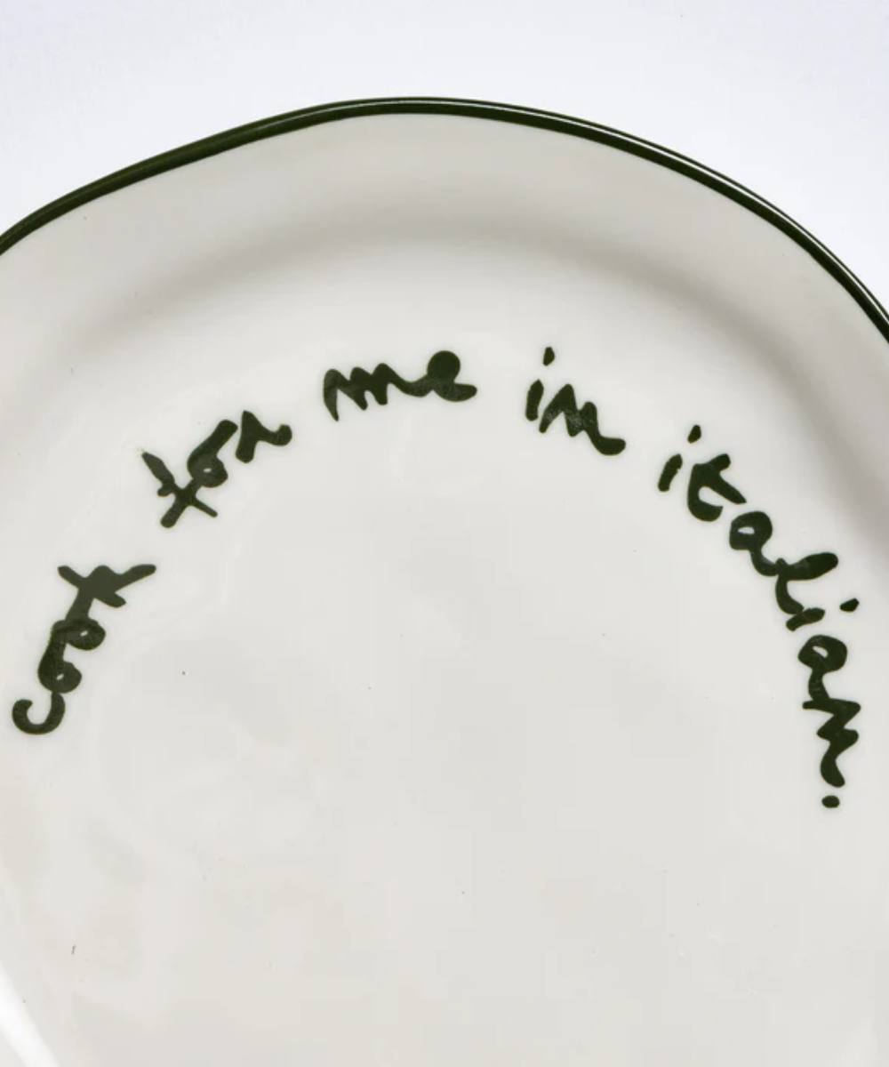 MÆGEN Statement Plate - Cook me in italian
