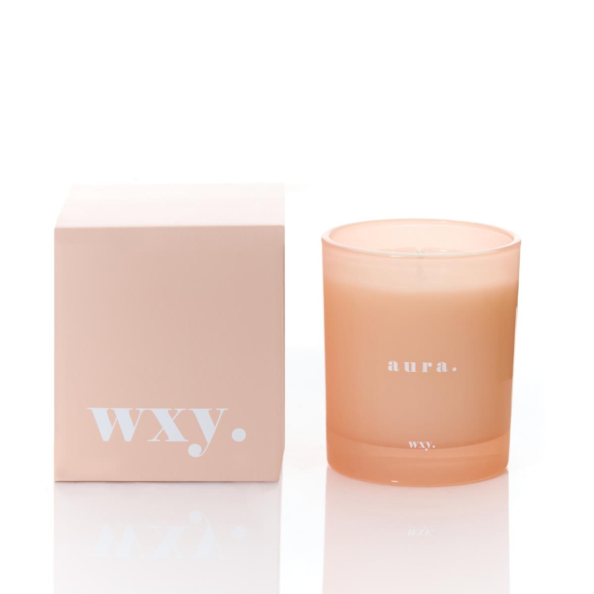 Wxy. Classic Aura Candle - White Woods and Amber Down