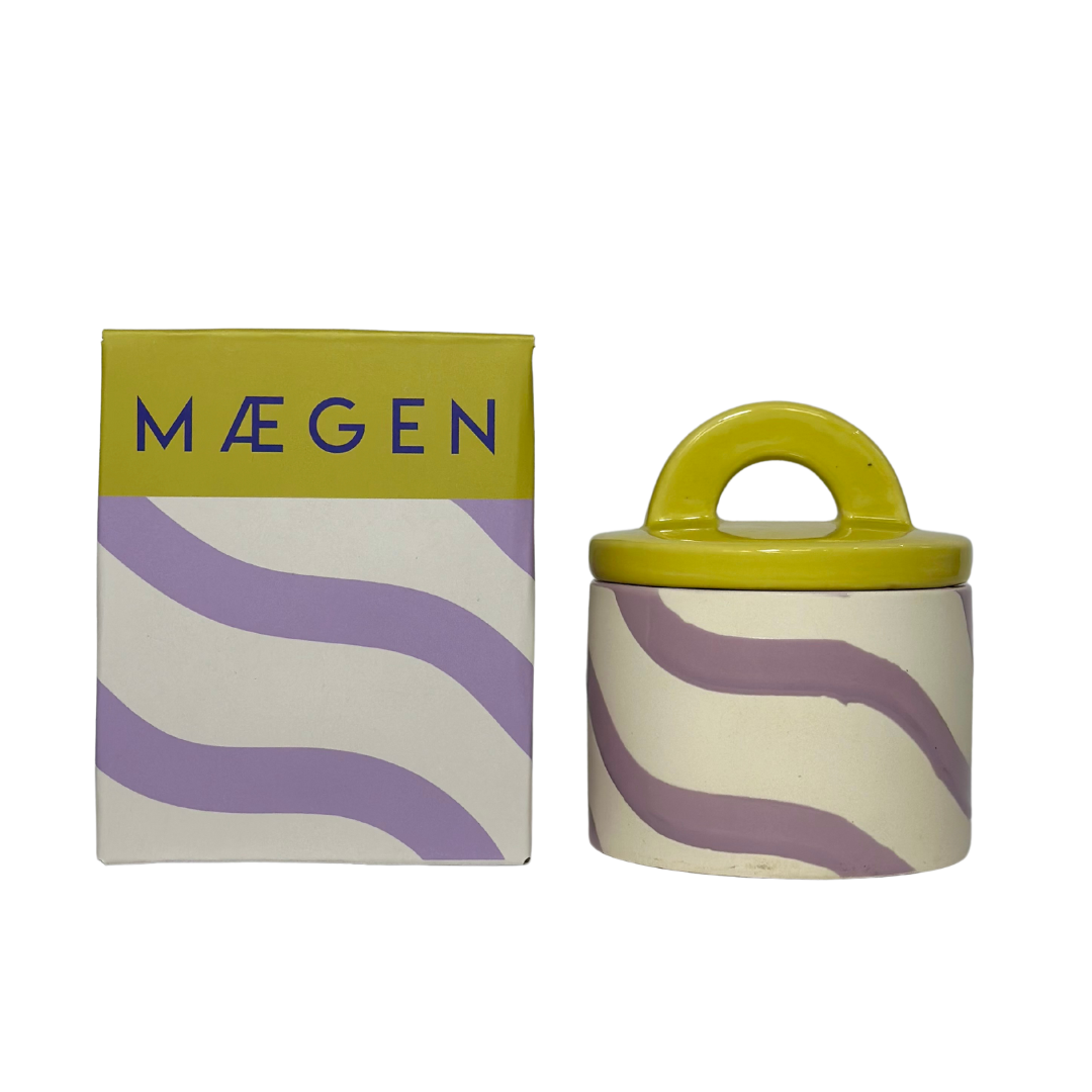 MÆGEN Pablo Pot Ceramic Candle - Floral Water Lotus & Rose