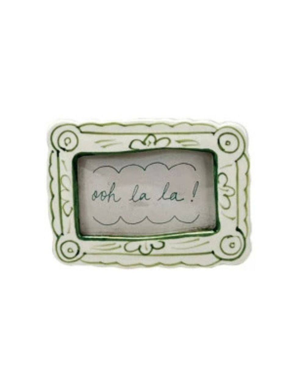 Hand-Painted Mini Photo Frame Magnets with text