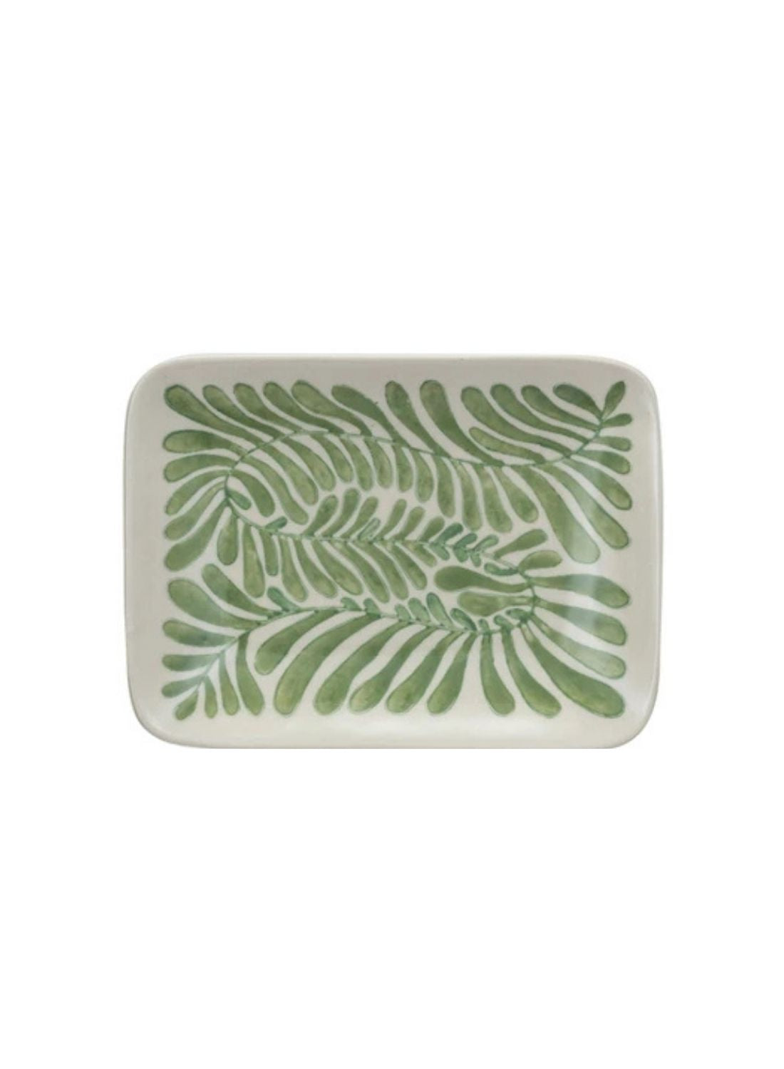 Hand-painted Abstract Stoneware Plate