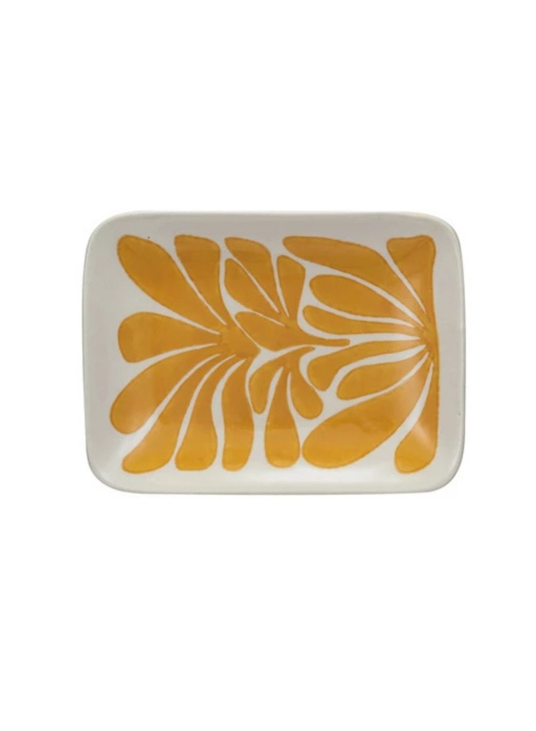 Hand-painted Abstract Stoneware Plate