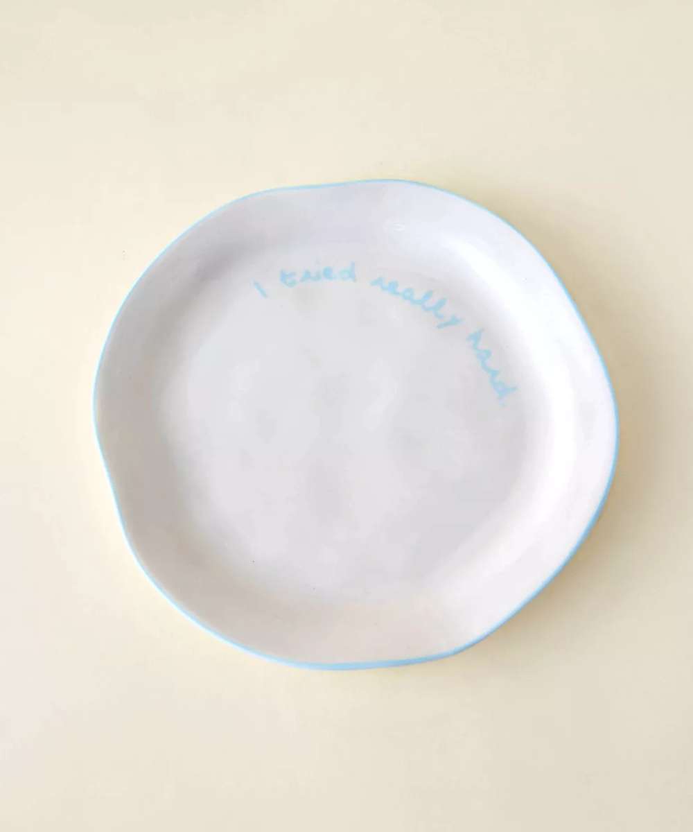 MÆGEN Statement Plate - I tried really hard