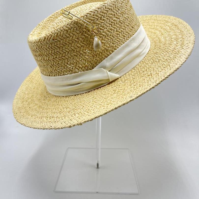 Classic and chic boater hat
