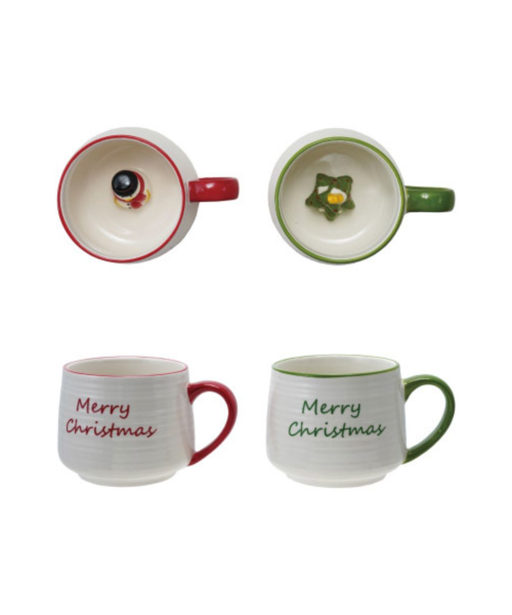 14 oz. Holiday Tree Surprise Stoneware Mug