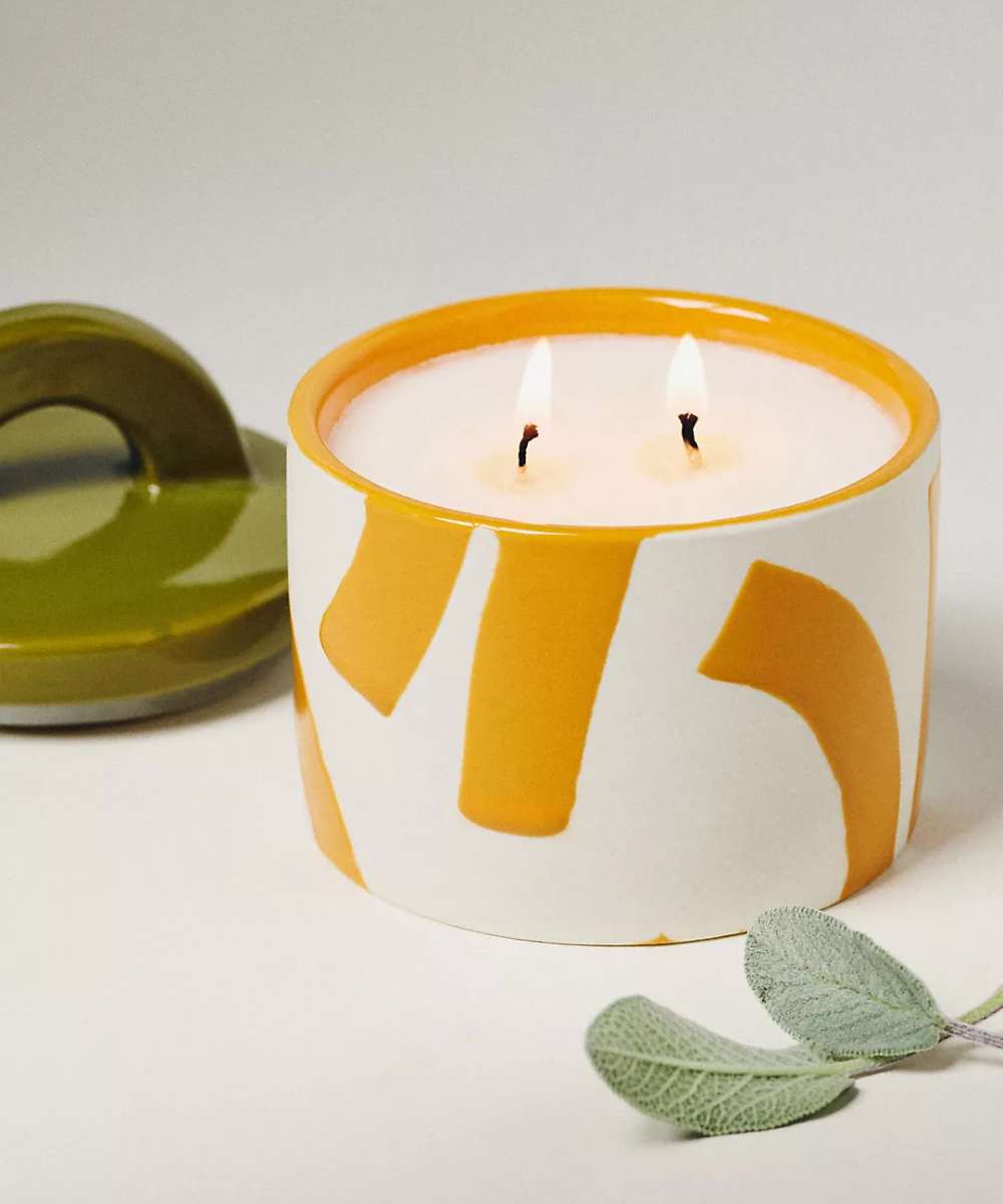 MÆGEN Pablo Pot Ceramic Candle - Fresh Pomelo & Sage