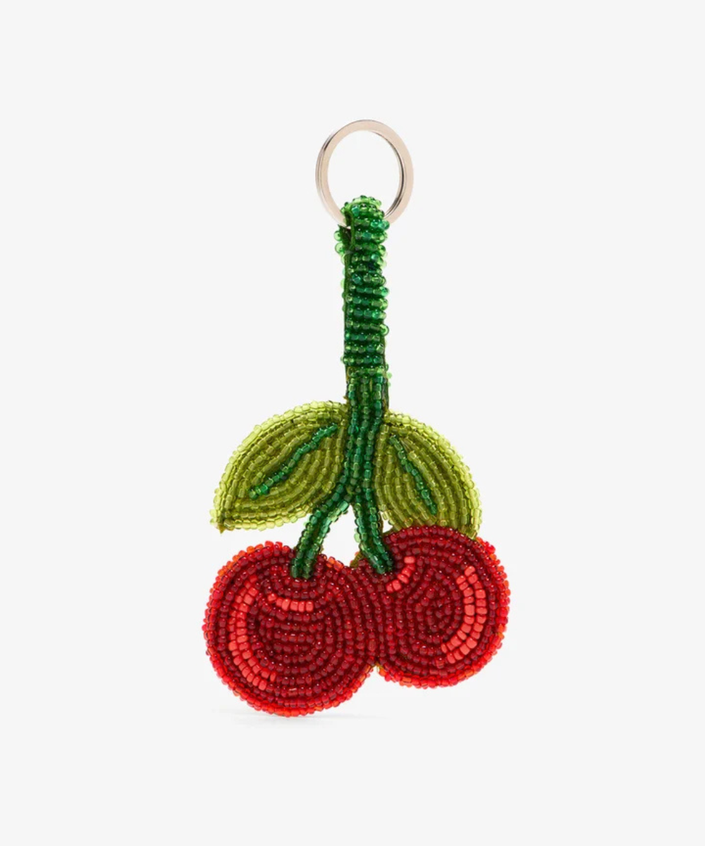 The Jacksons Beaded Mini Keyring - Cherry