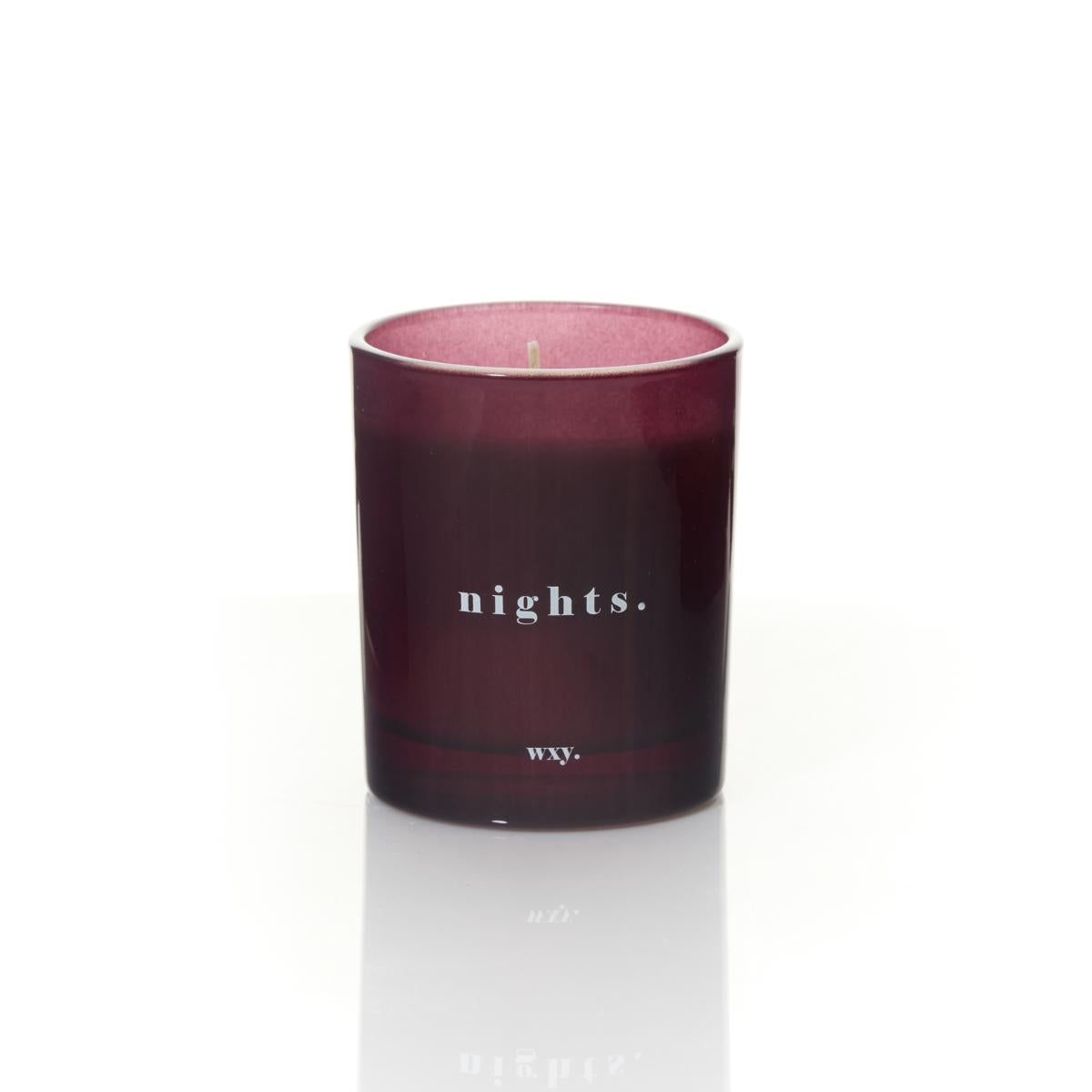 Wxy. Classic Nights Candle - Bourbon Sugar and Tabacco Leaf