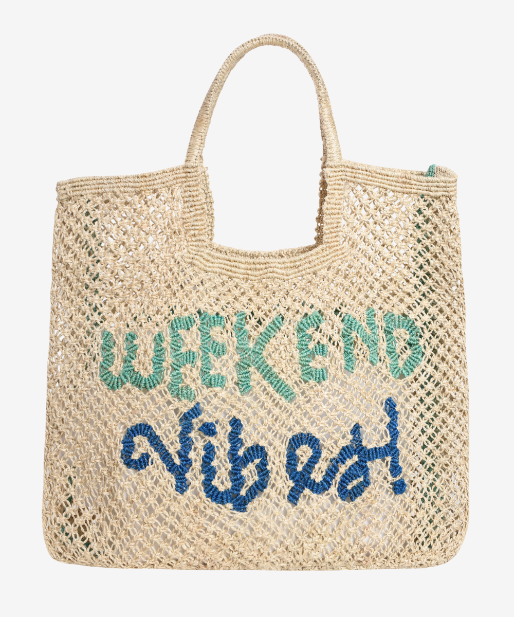 Weekend Vibes Jute Bag (Stella) L