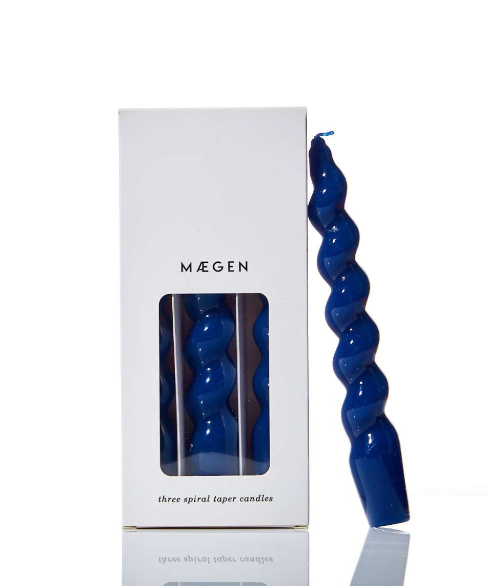 MÆGEN Spiral Taper Candle (Pack of 3)
