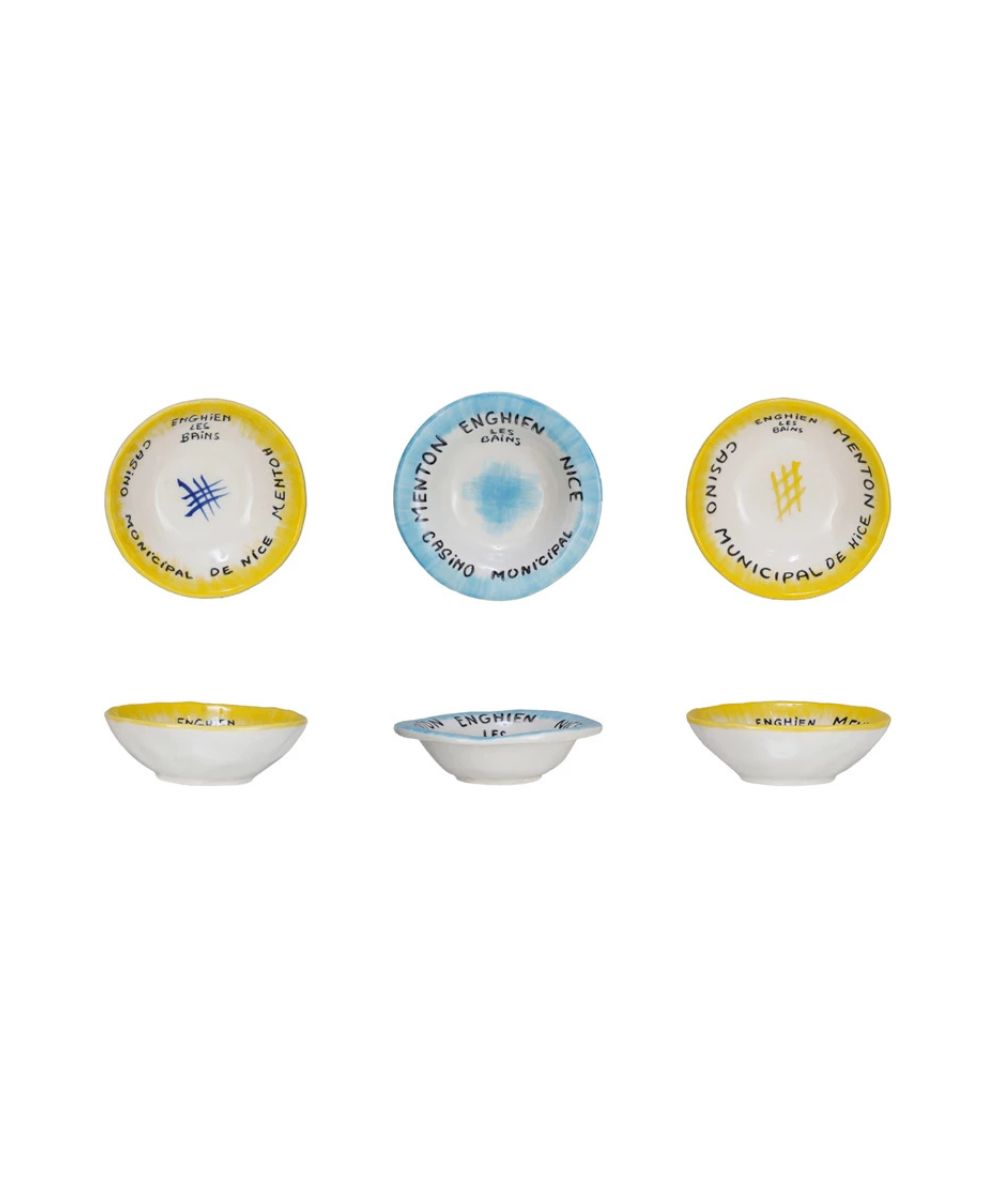Vintage Reproduction Hotel Bowl with Decorative Artwork - 3 styles