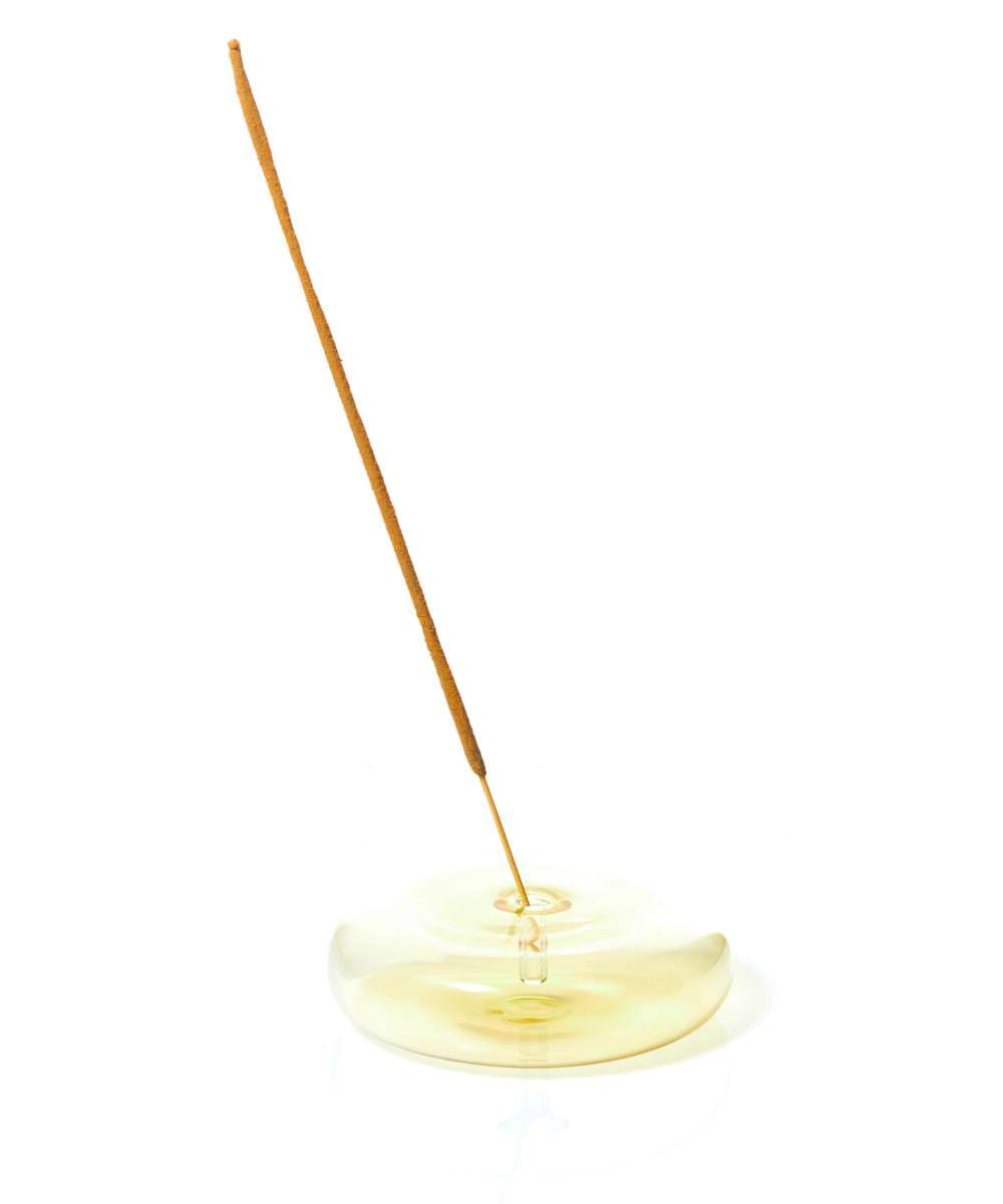 MÆGEN Dimple Glass Incense Holder - Yellow