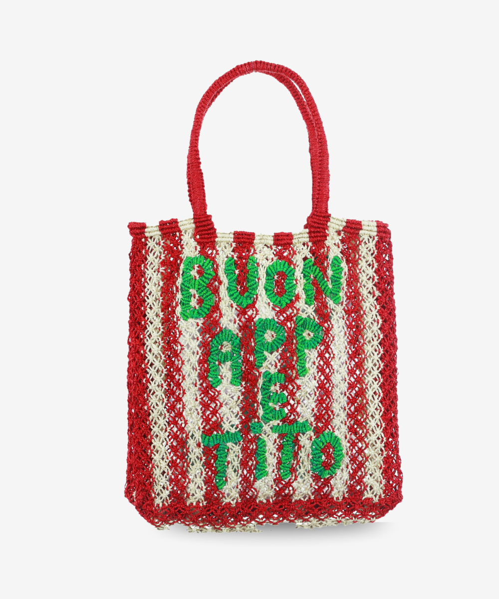 Lottie Buon Appetito Jute Tote Bag
