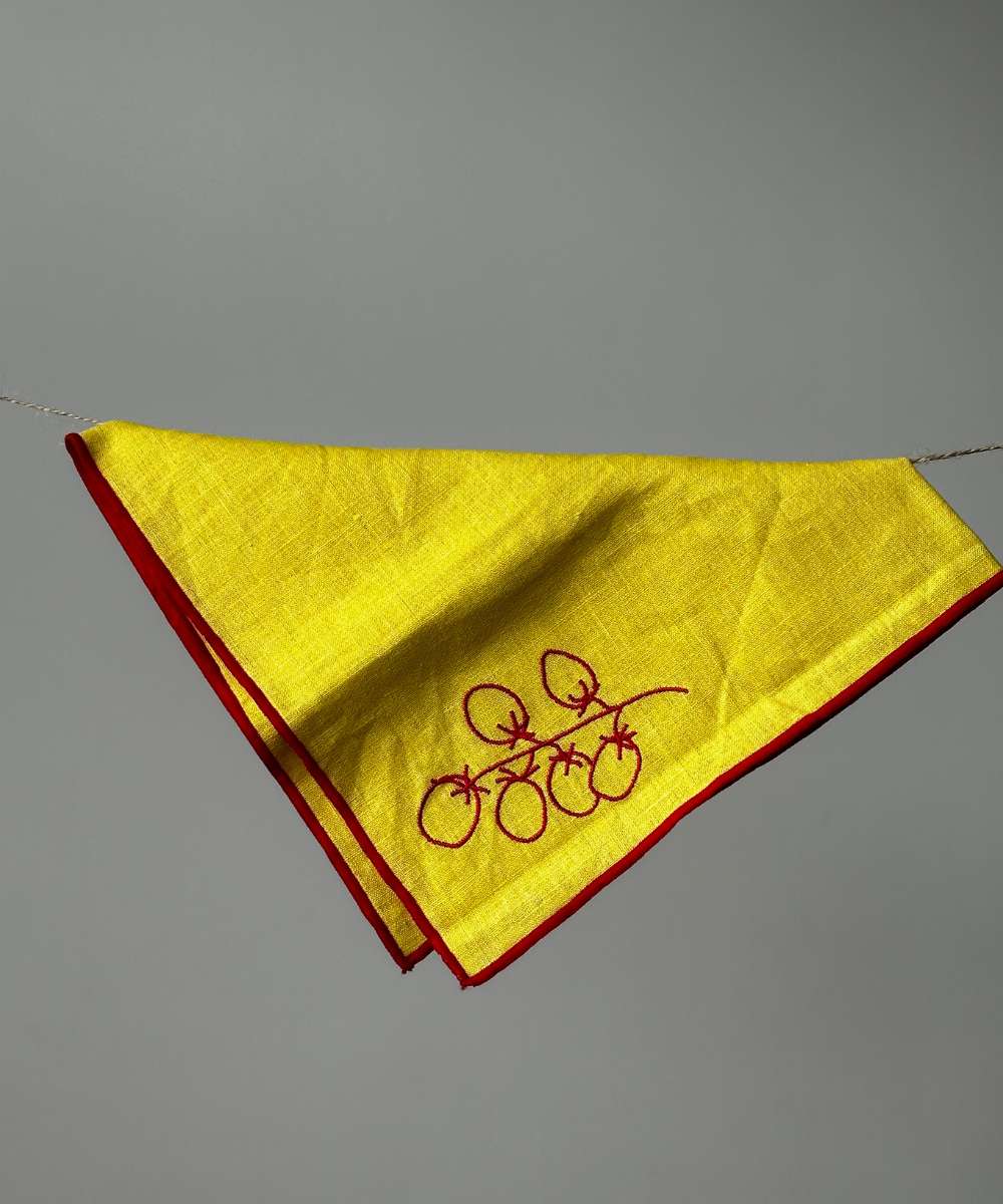 MÆGEN Linen-Blend Napkins - Tomatoes (set of 2)