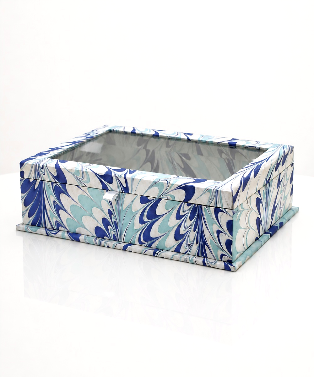Marbled Treasure Box - Blue