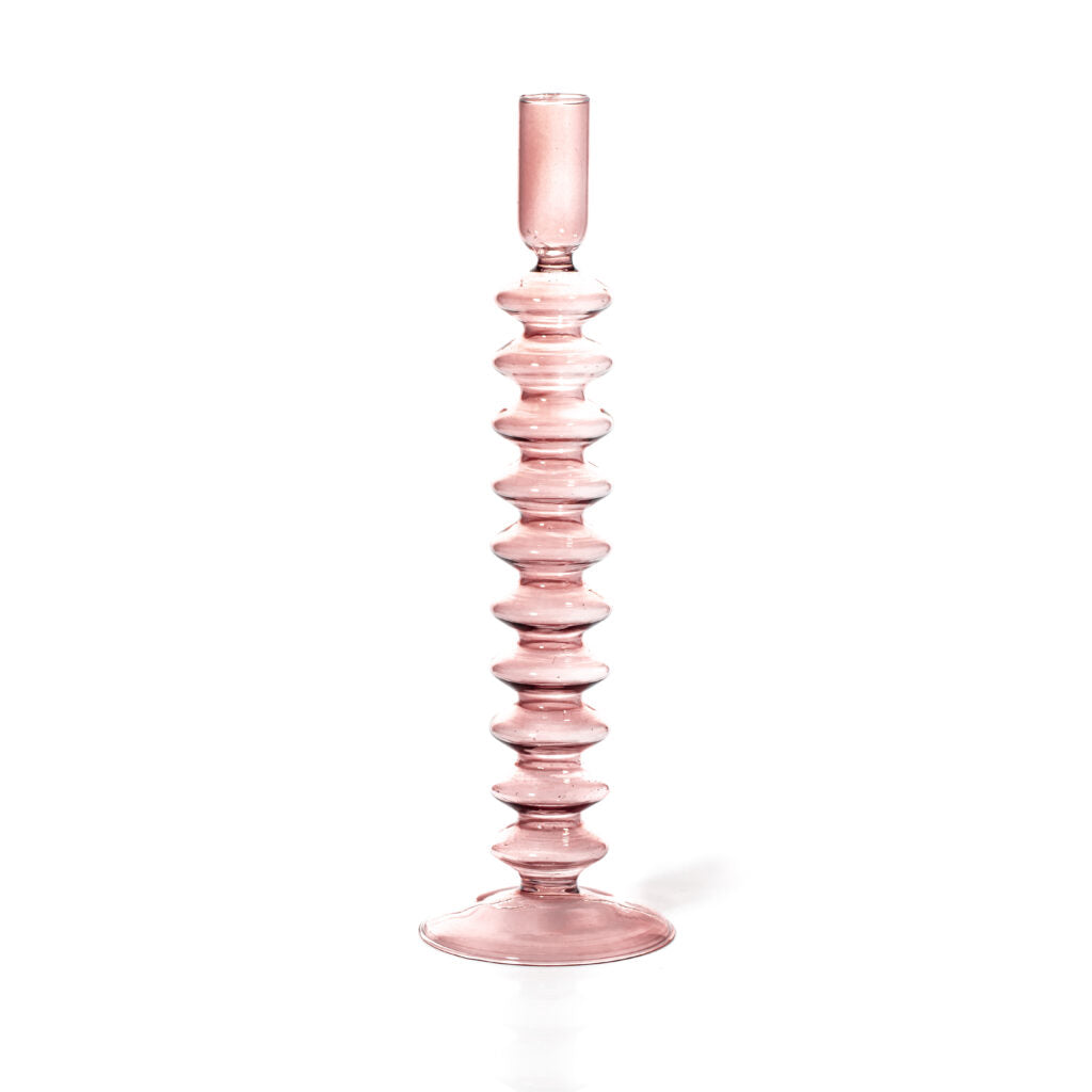 MÆGEN Taper Candle Holder - Rose Quartz