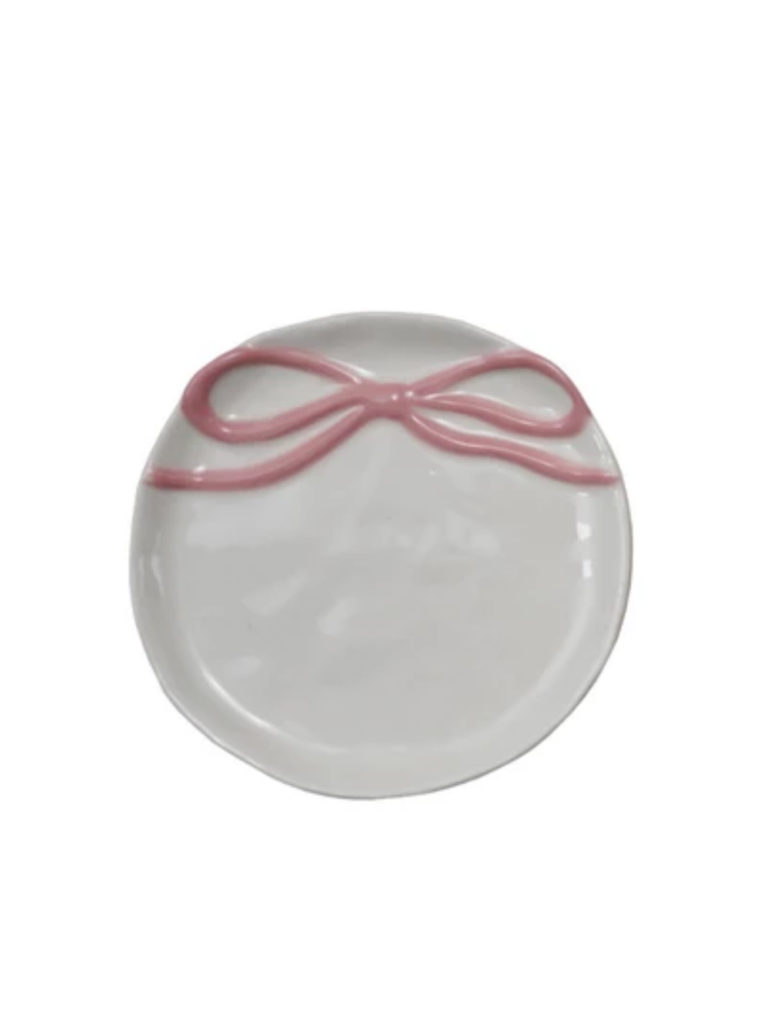 Stoneware Trinket Dish with Bow