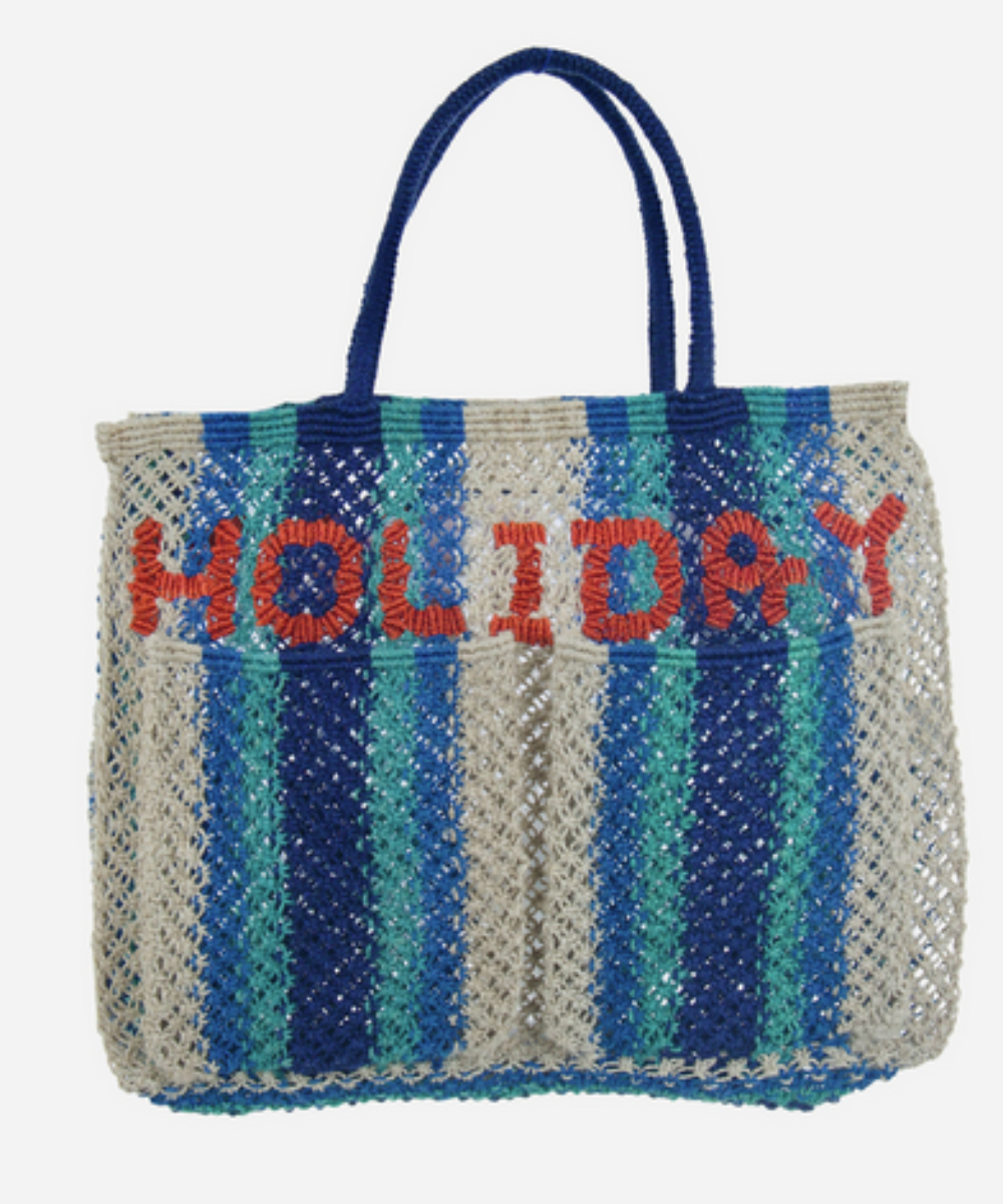 Holiday Jute Bag with Pockets (Monty)