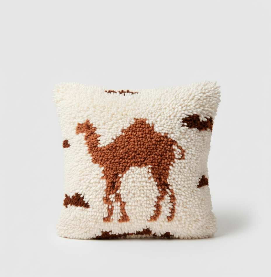 The 'Camel’s Dream' Pillow Case: Dyed with Madder Roots & Walnut Shells