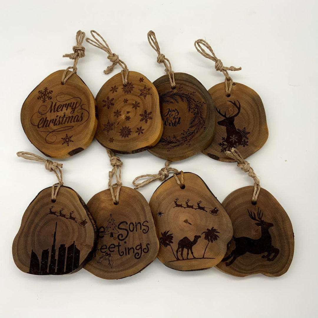 Christmas Handmade solid wood gift tags