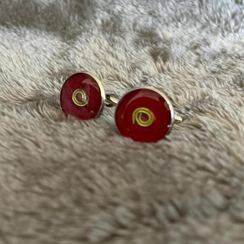 Colors of the Emirates handpainted cufflinks