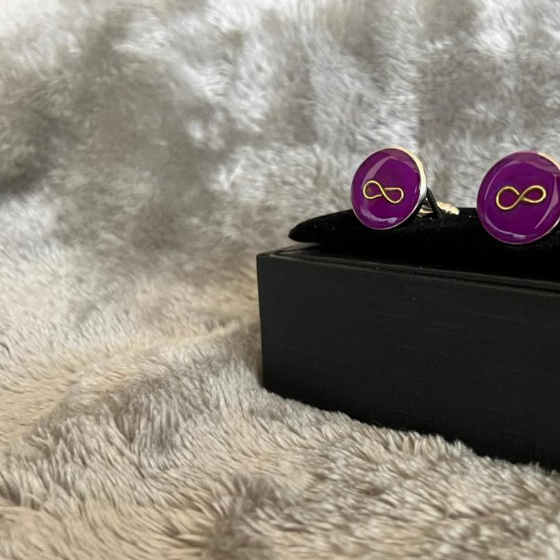 Colors of the Emirates handpainted cufflinks