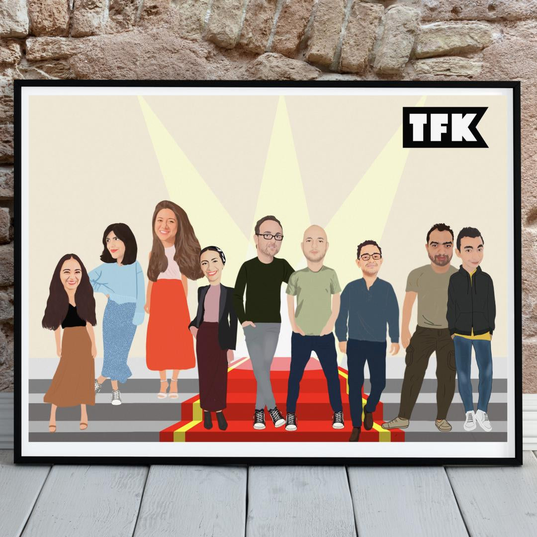 Corporate Group Portrait - Custom Illustration