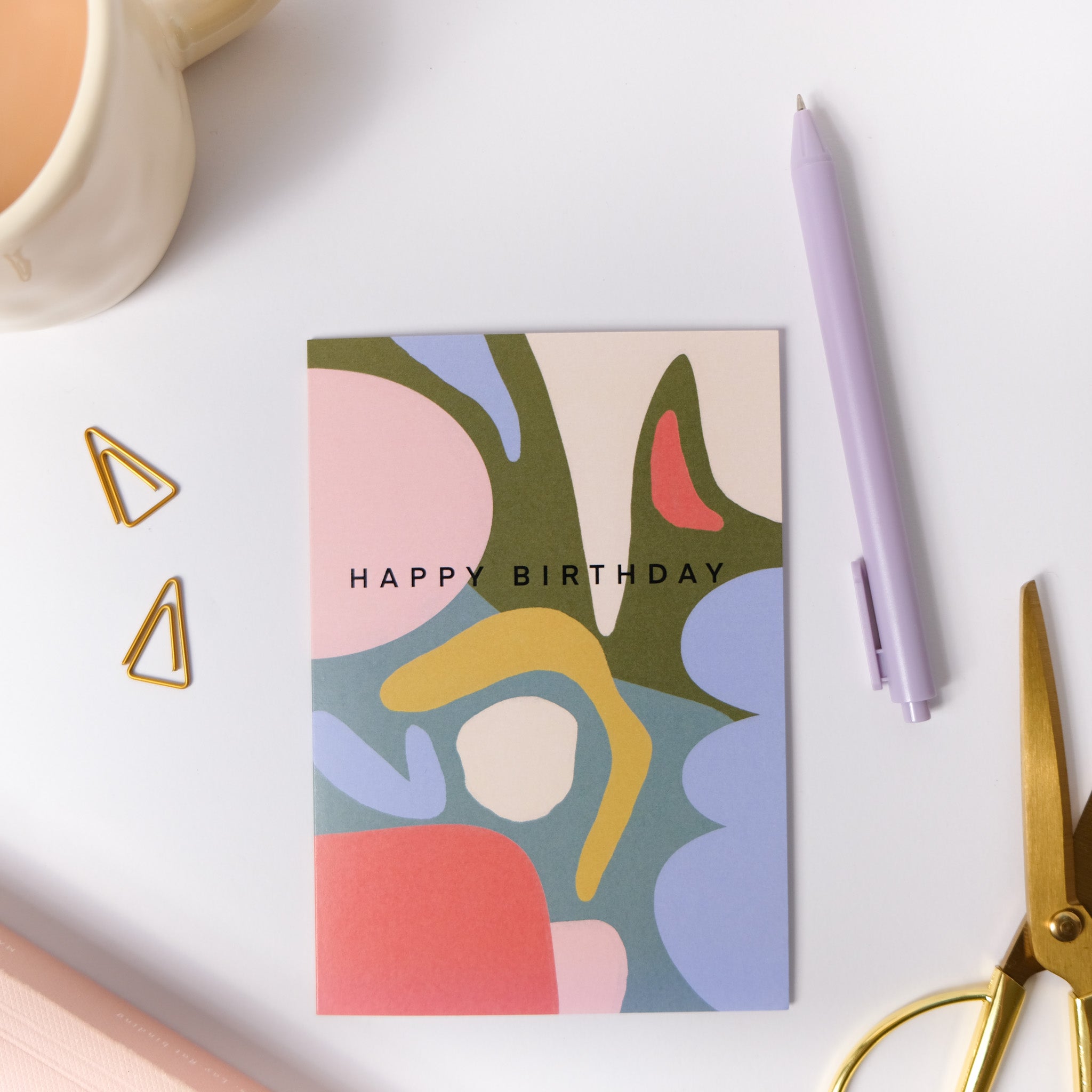 Abstract shapes card