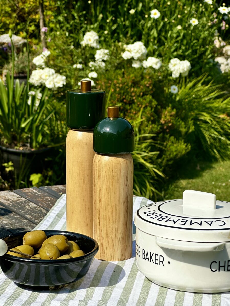 Salt & Pepper Grinder - Green/Gold