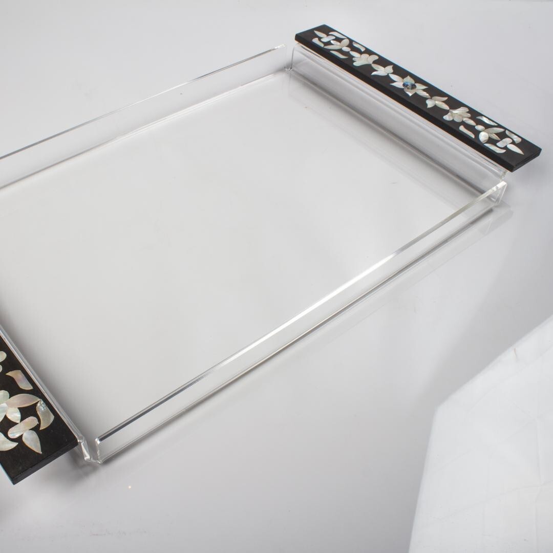 Hand made acrylic Display Tray with the mother of pearl