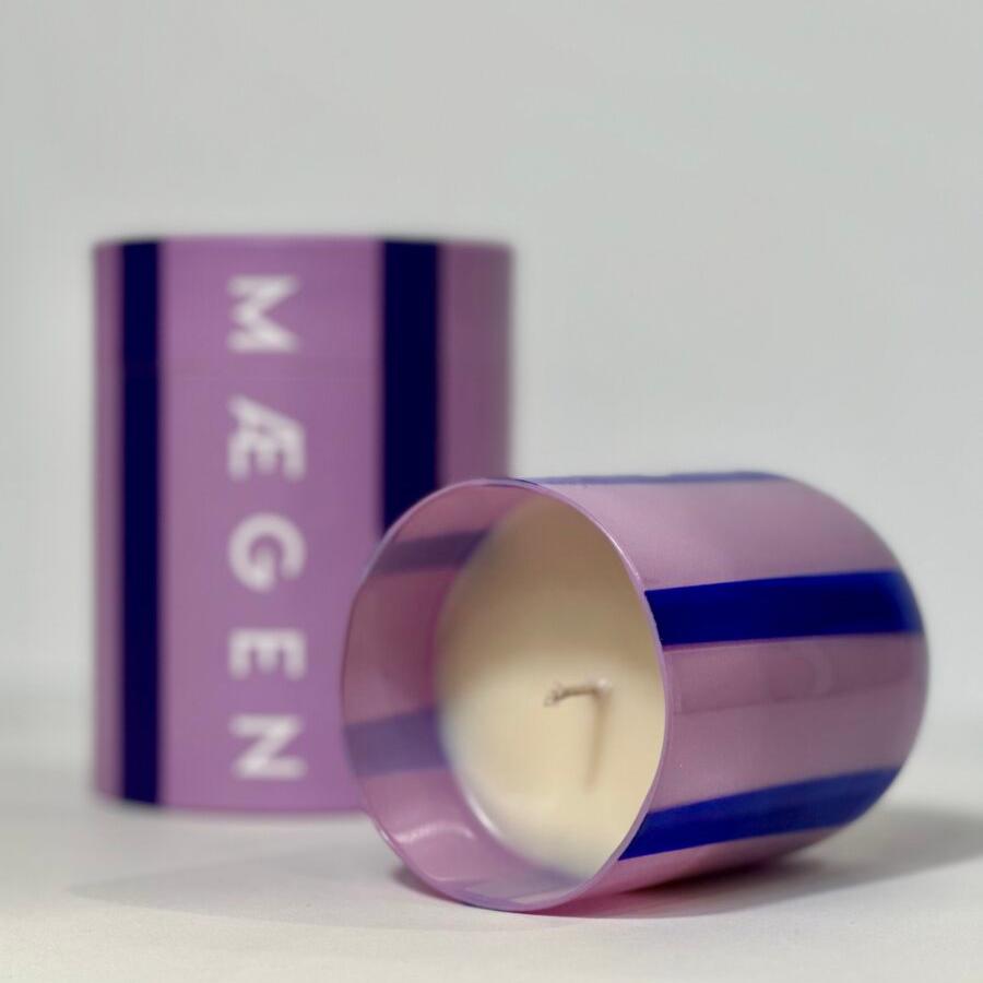 MÆGEN Atina Glass Candle - Black Currant & Oud