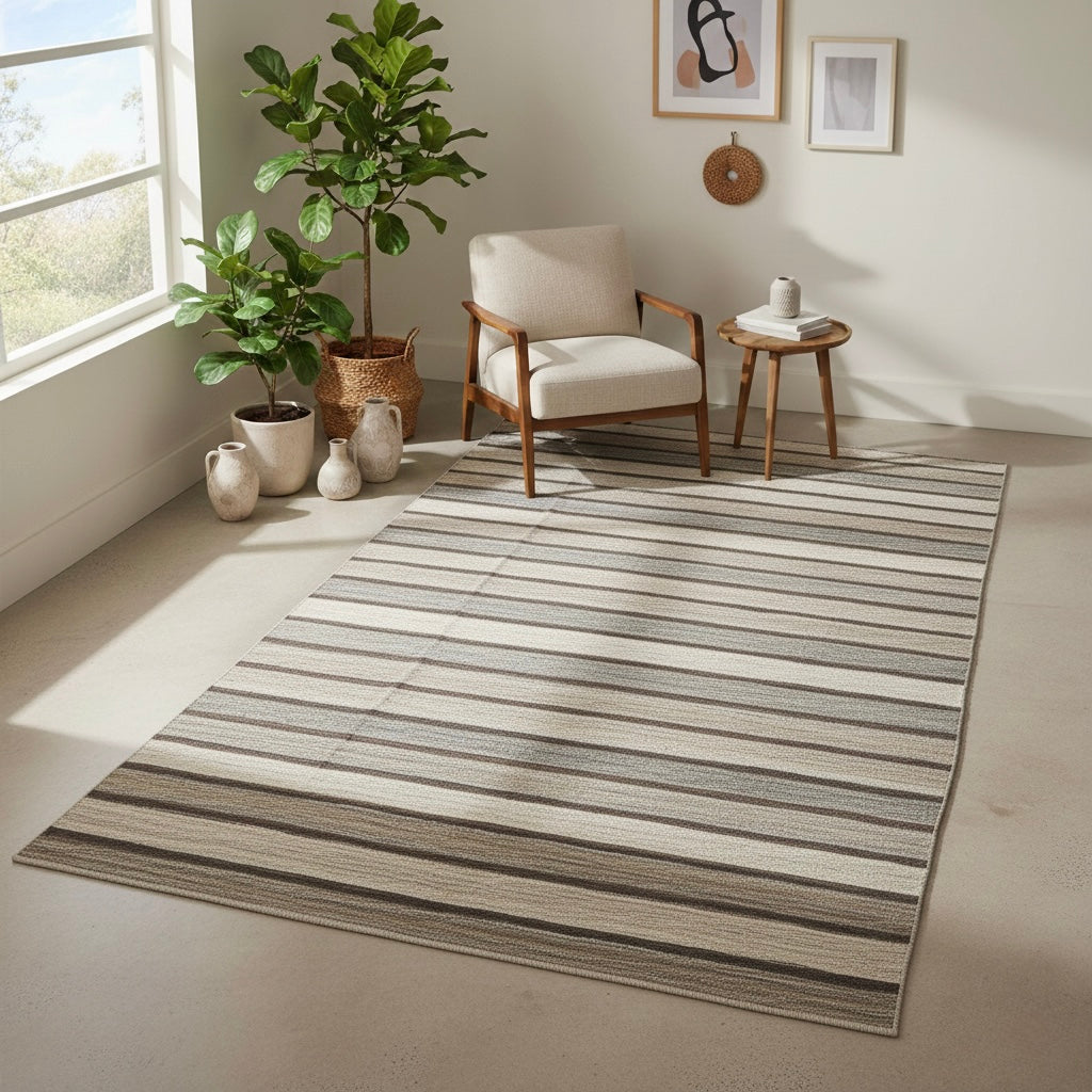 Nura Ravi 02 Striped Carpet